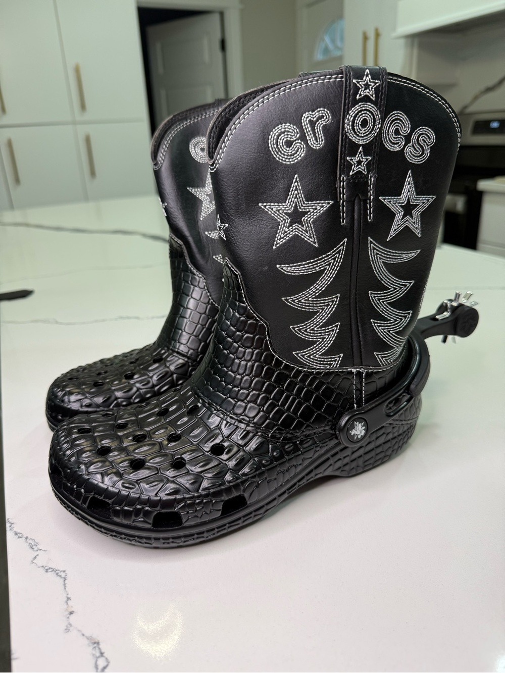 Crocs Classic Cowboy Boot Men's Size 6 W 8 Croc Day 2023 Limited Edition Spurs
